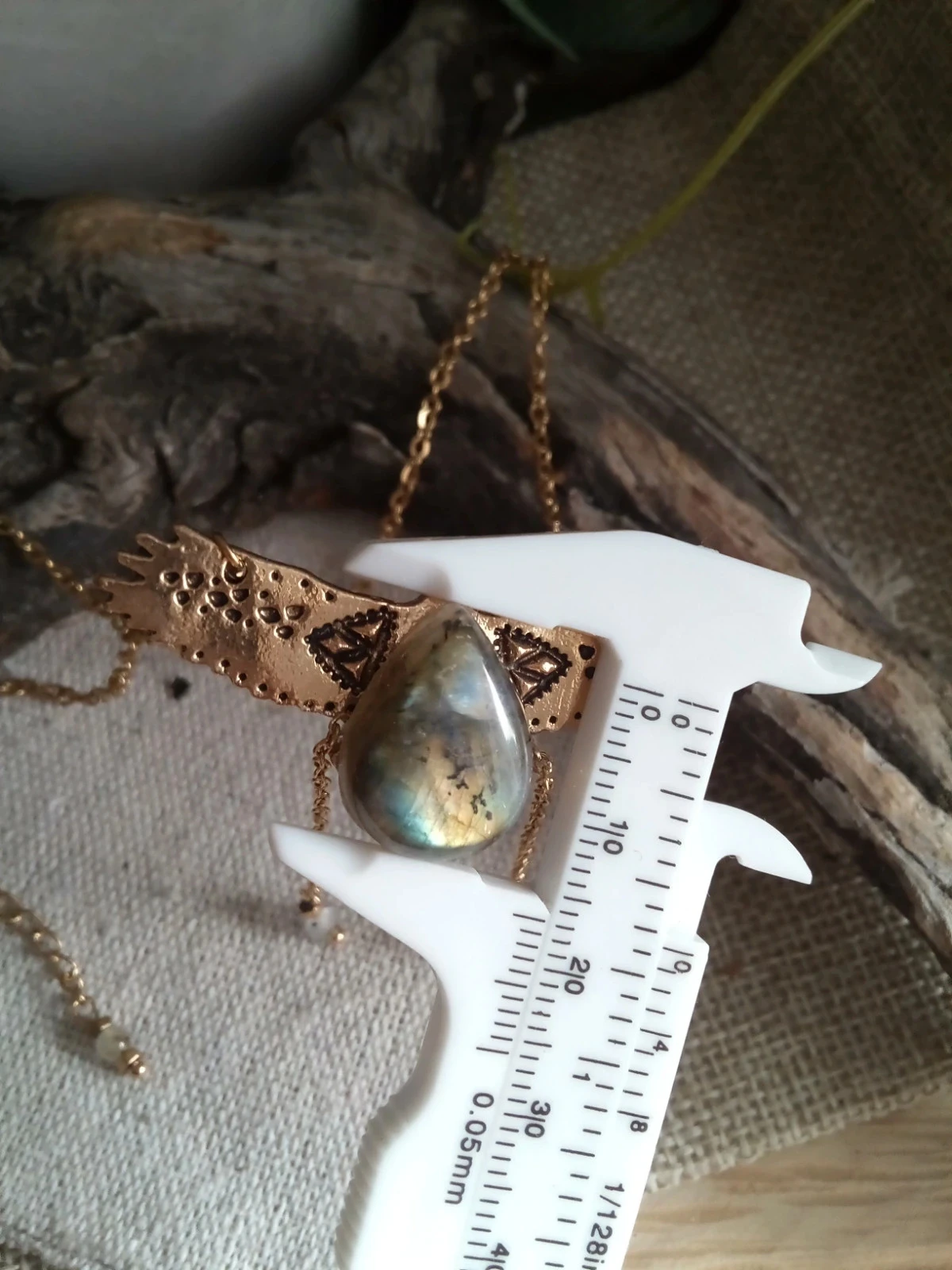 Collier aigle avec pierres de labradorite – photo 2